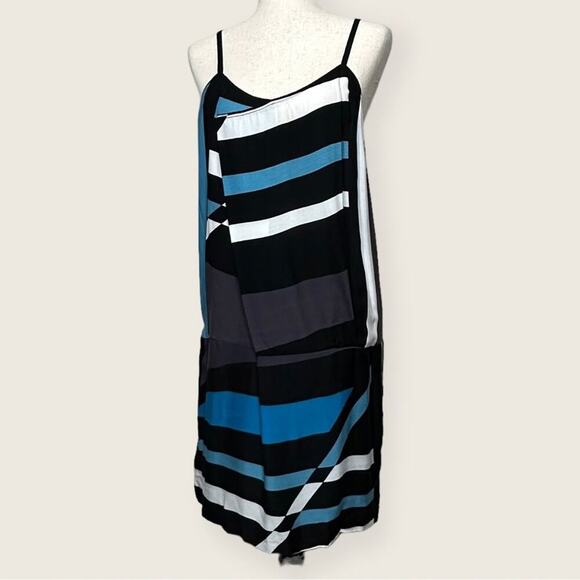 EUC | Derek Lam for Design Nation | Striped Mini Dress | Blue/Black | Small - Picture 2 of 10